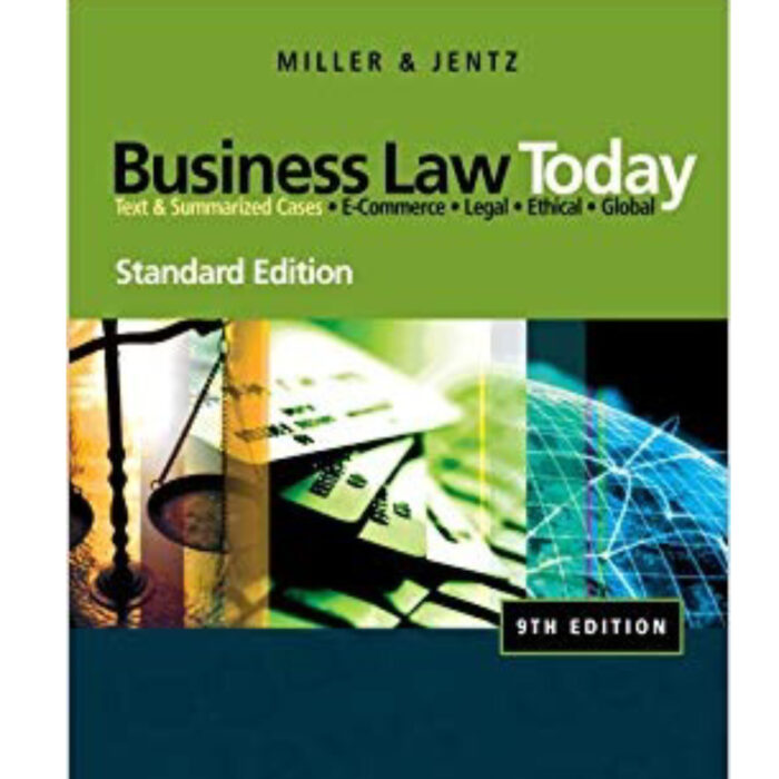 Bundle Business Law Today Standard Edition 9th Edition By Roger LeRoy Miller – Test Bank
