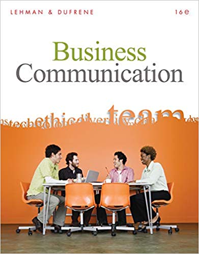 Business Communication 16th Edition By Carol M. Lehman – Test Bank 1