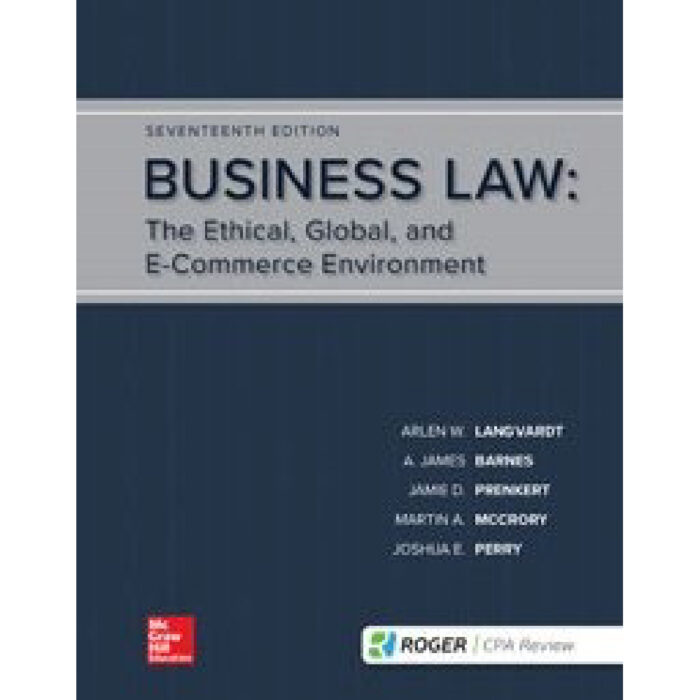 Business Law 17th Edition By Arlen Langvardt – Test Bank 1