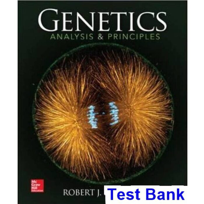 Genetics Analysis And Principles 5th Edition By Brooker – Test Bank