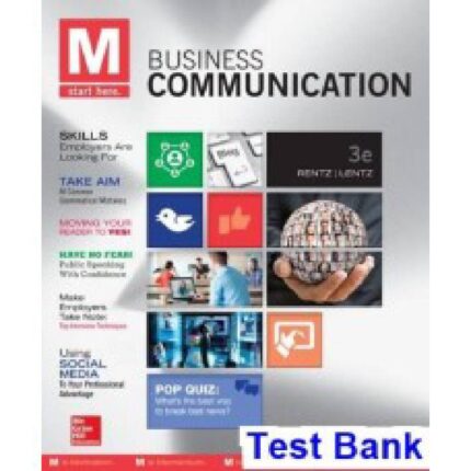 M Business Communication 3rd Edition By Rentz – Test Bank