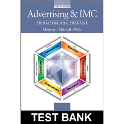 Advertising And Imc Principles And Practice 10th Edition By Moriarty – Test Bank