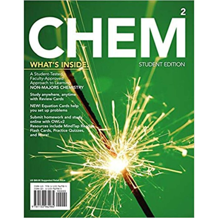 CHEM Chemistry In Your World 2nd Edition By Hogg – Test Bank