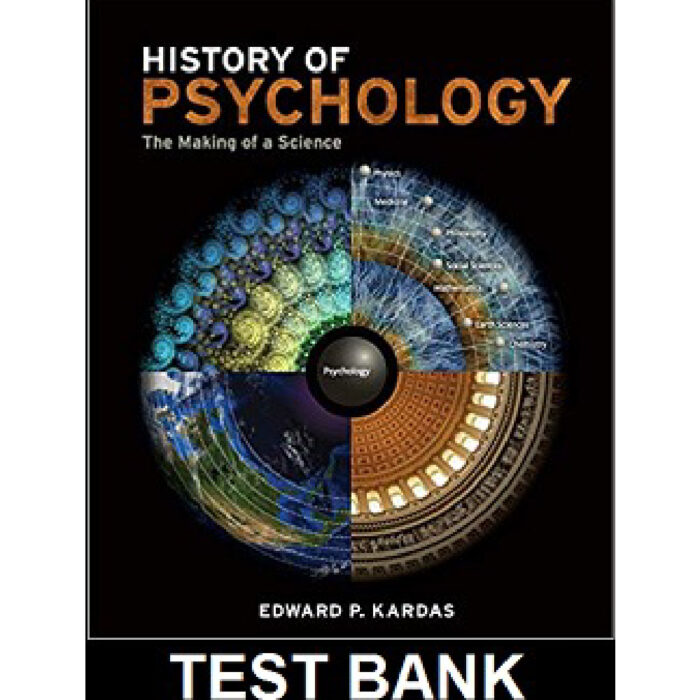 History Of Psychology The Making Of A Science 1st Edition By Kardas – Test Bank