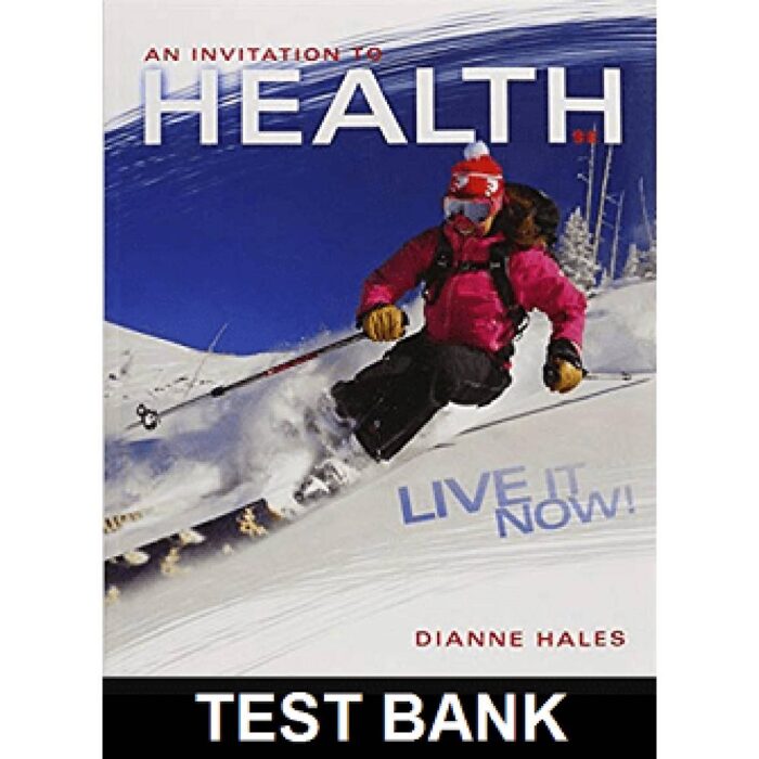 Invitation To Health Live It Now Brief Edition 9th Edition By Dianne Hales – Test Bank