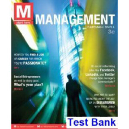 M Management 3rd Edition By Bateman – Test Bank