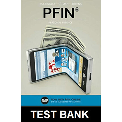 PFIN 6th Edition By Billingsley – Test Bank