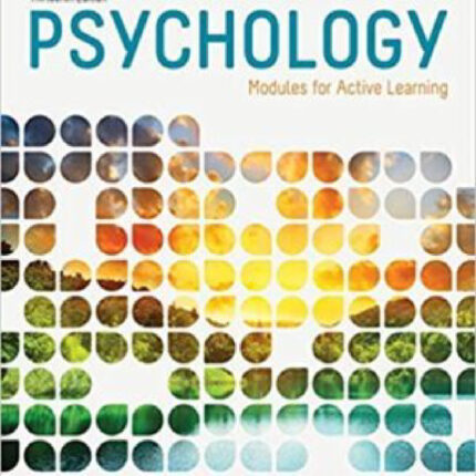 Psychology Modules For Active Learning 13th Edition By Dennis Coon – Test Bank